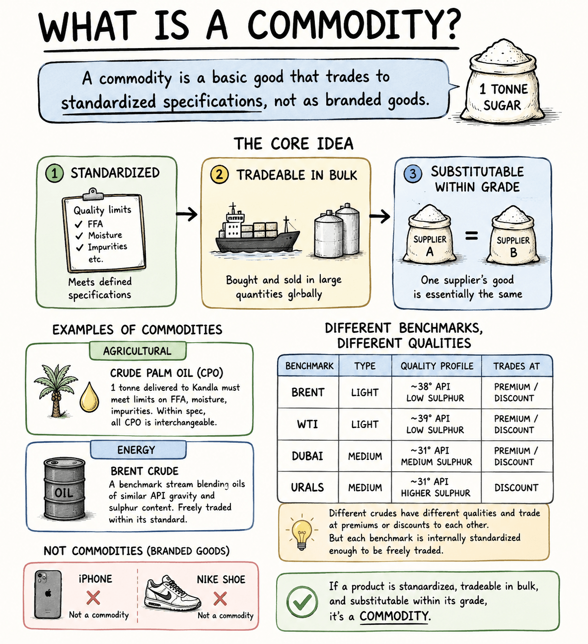 What Are Commodities — infographic