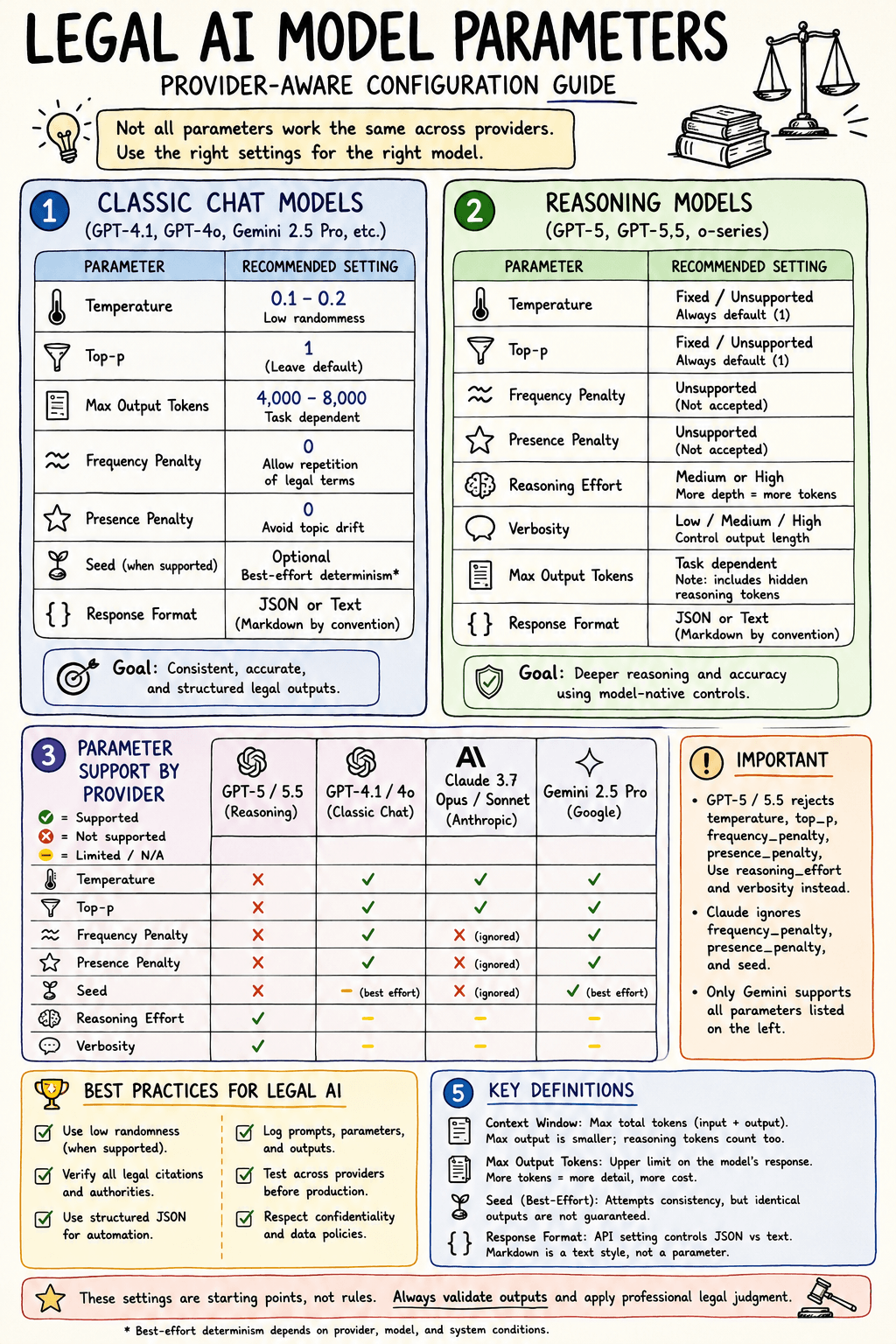 Overview of generation controls including model version, temperature, top-p, output tokens, penalties, stop sequences and seed